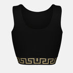 Tops Brassière Medusa Greca Versace Noir Femme