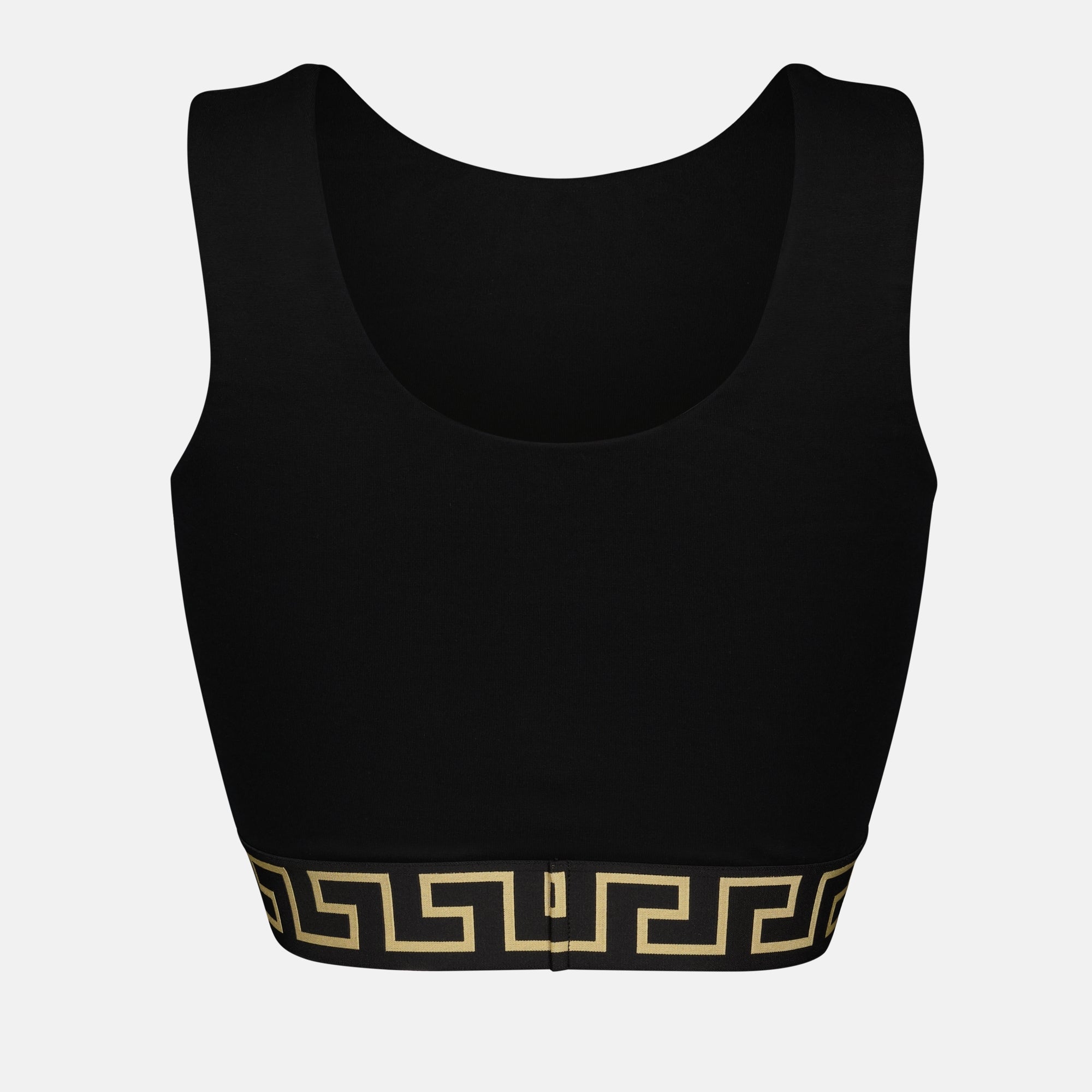 Tops Brassière Medusa Greca Versace Noir Femme