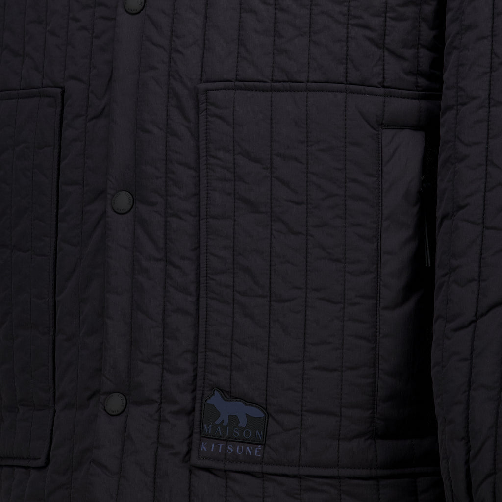 Vestes Casaco Padded em Nylon Maison Kitsune Noir Homme