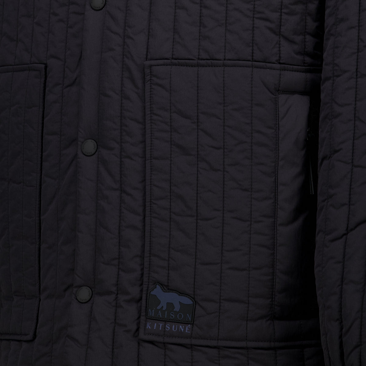 Vestes Veste matelassée en nylon Maison Kitsune Noir Homme