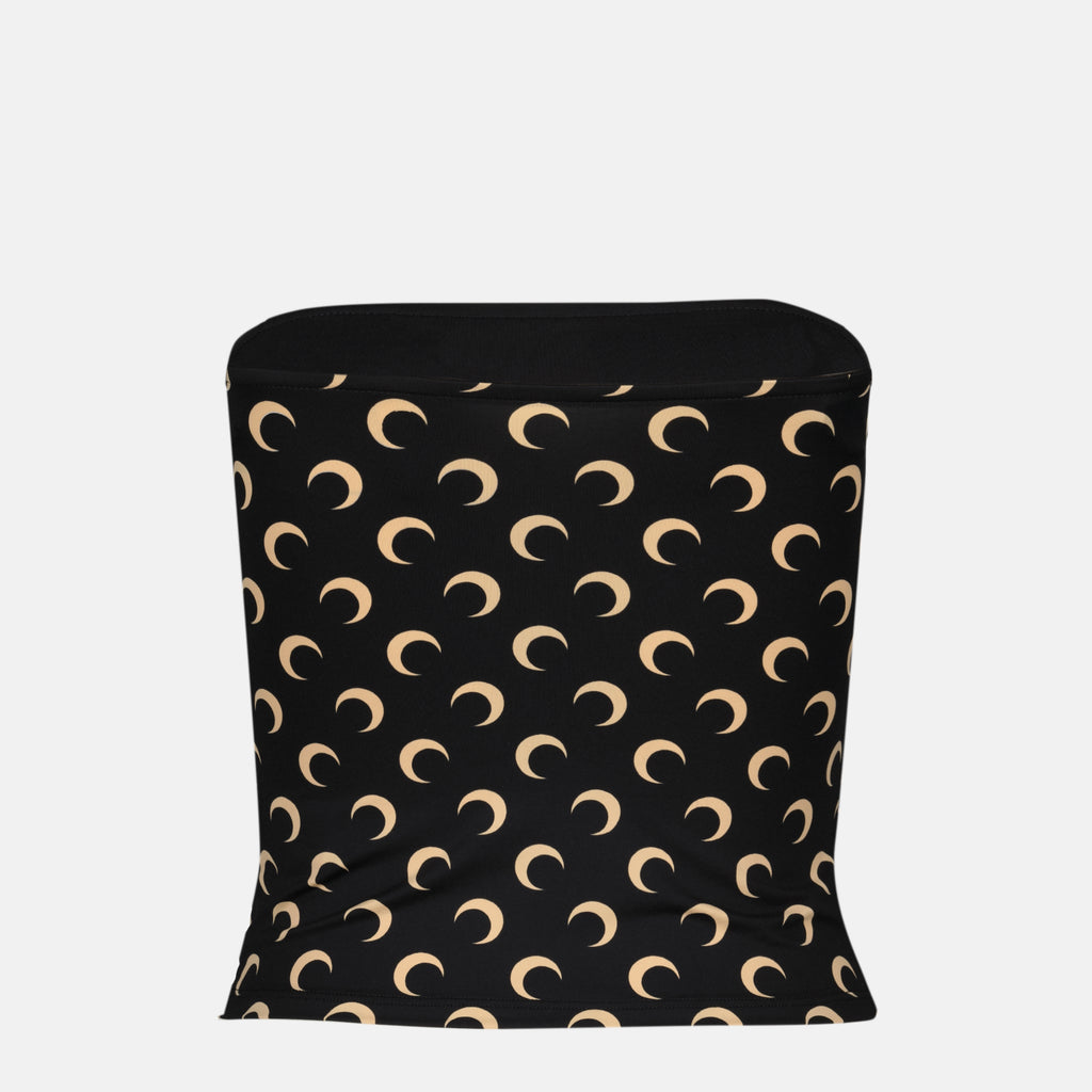 Image of the Top Jersey Moon headband article by Marine Serre for Women - Fall-Winter 2025 - Back View