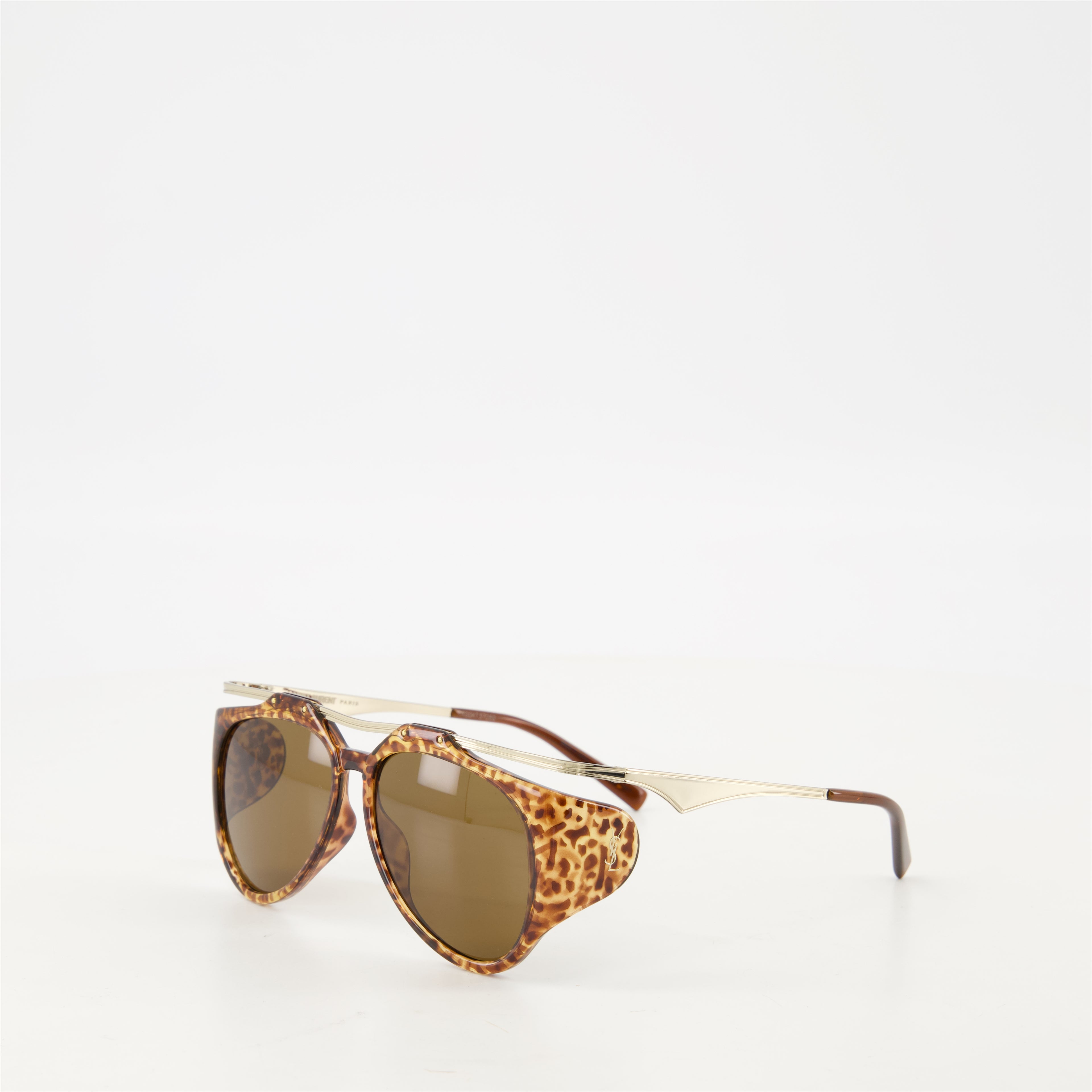 Glasses SL M137 Amelia Sunglasses Saint Laurent Brown Unisex