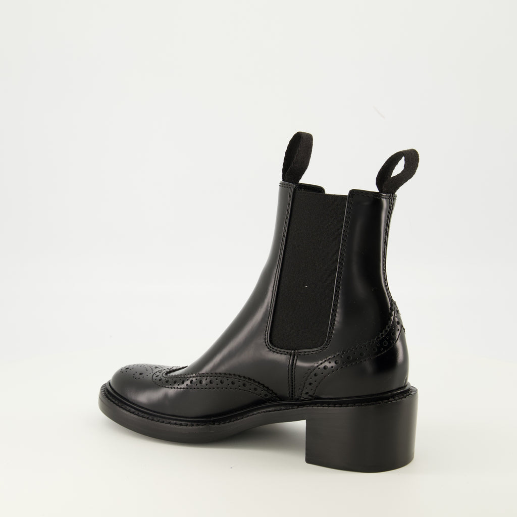 Image of the Saint Laurent Women's Chelsea Boots - Autumn-Winter 2025 - Three-quarter back right view