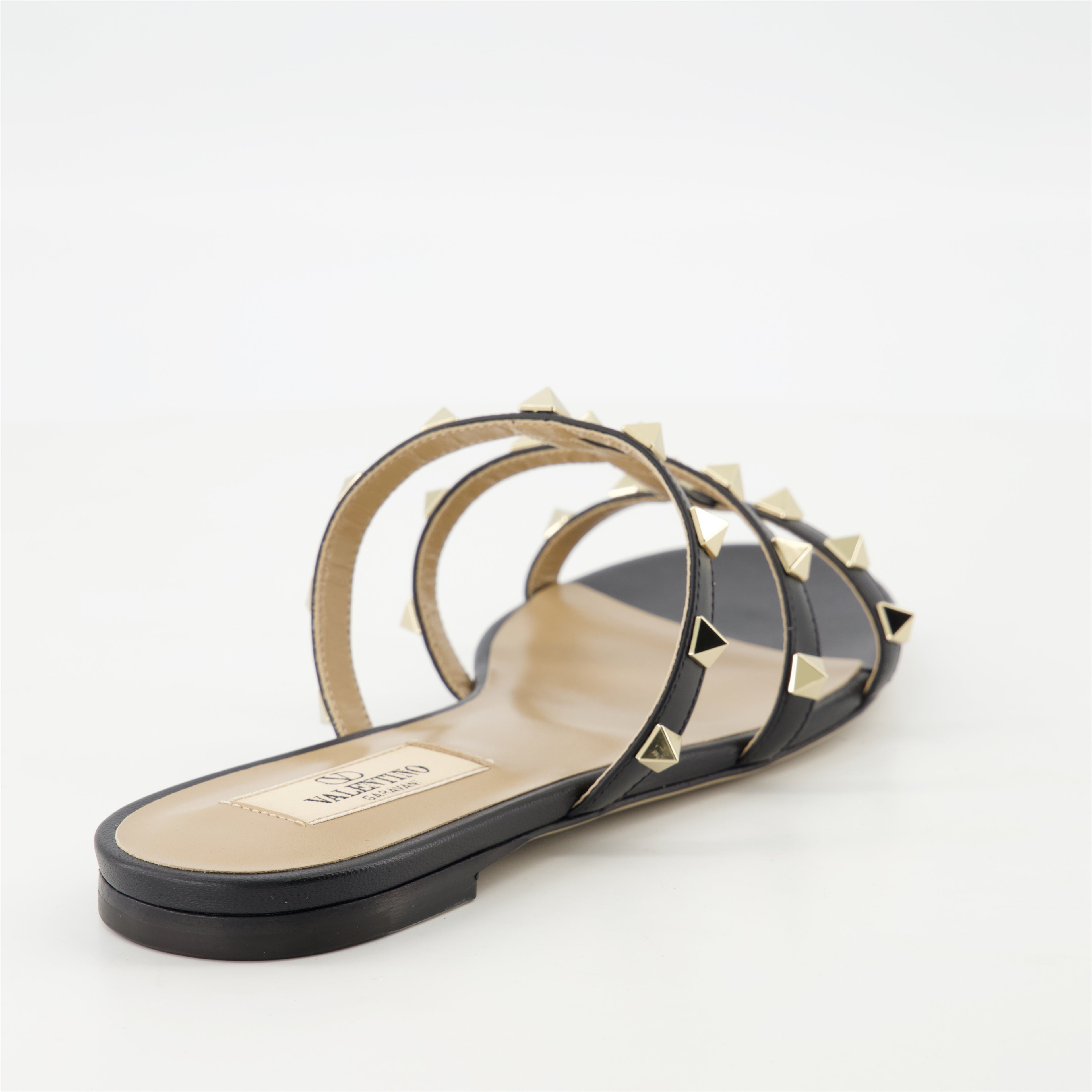 Chaussures ouvertes Sandales Rockstud Valentino Garavani Noir Femme