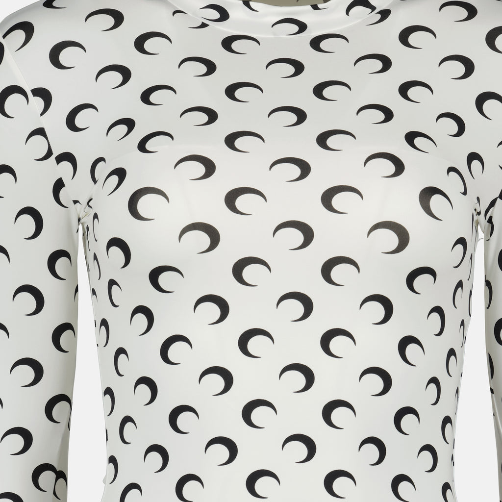 Bild des Damen Top Jersey Moon Artikels von Marine Serre - Herbst-Winter Saison 2025 - Detailansicht_5