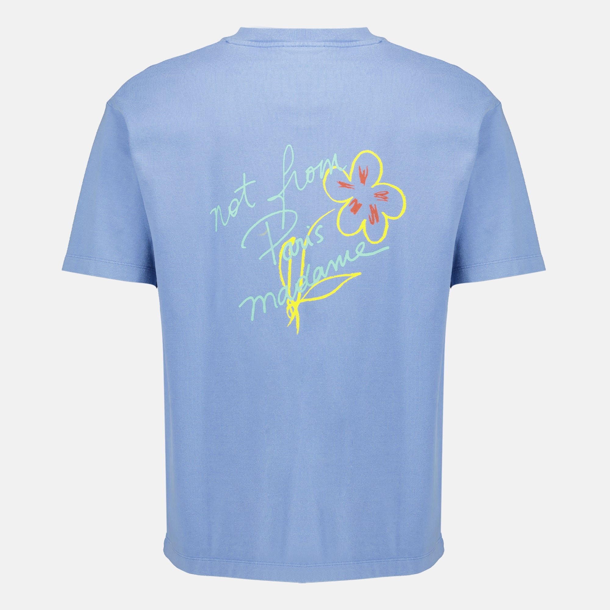 T-shirts T-shirt Slogan Esquisse bleu Drole De Monsieur Bleu Homme