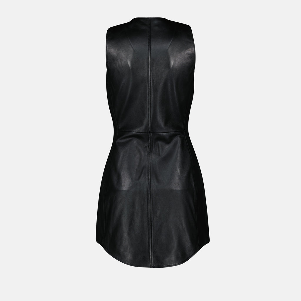 Vestidos Vestido de Cuero L-Ilith Diesel Negro Mujeres