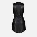 Vestidos Vestido de Cuero L-Ilith Diesel Negro Mujeres