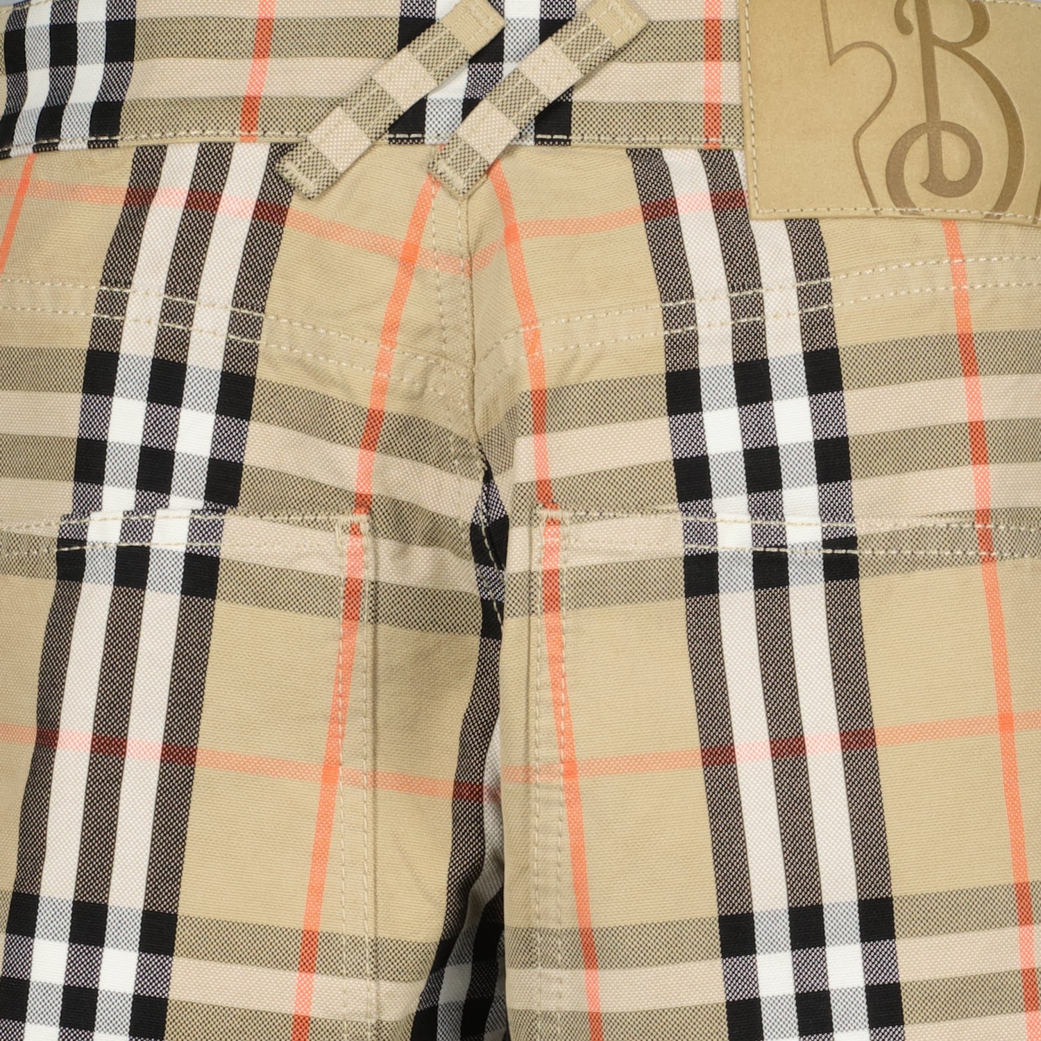 Pantalons Pantalon à carreaux Burberry Beige Homme
