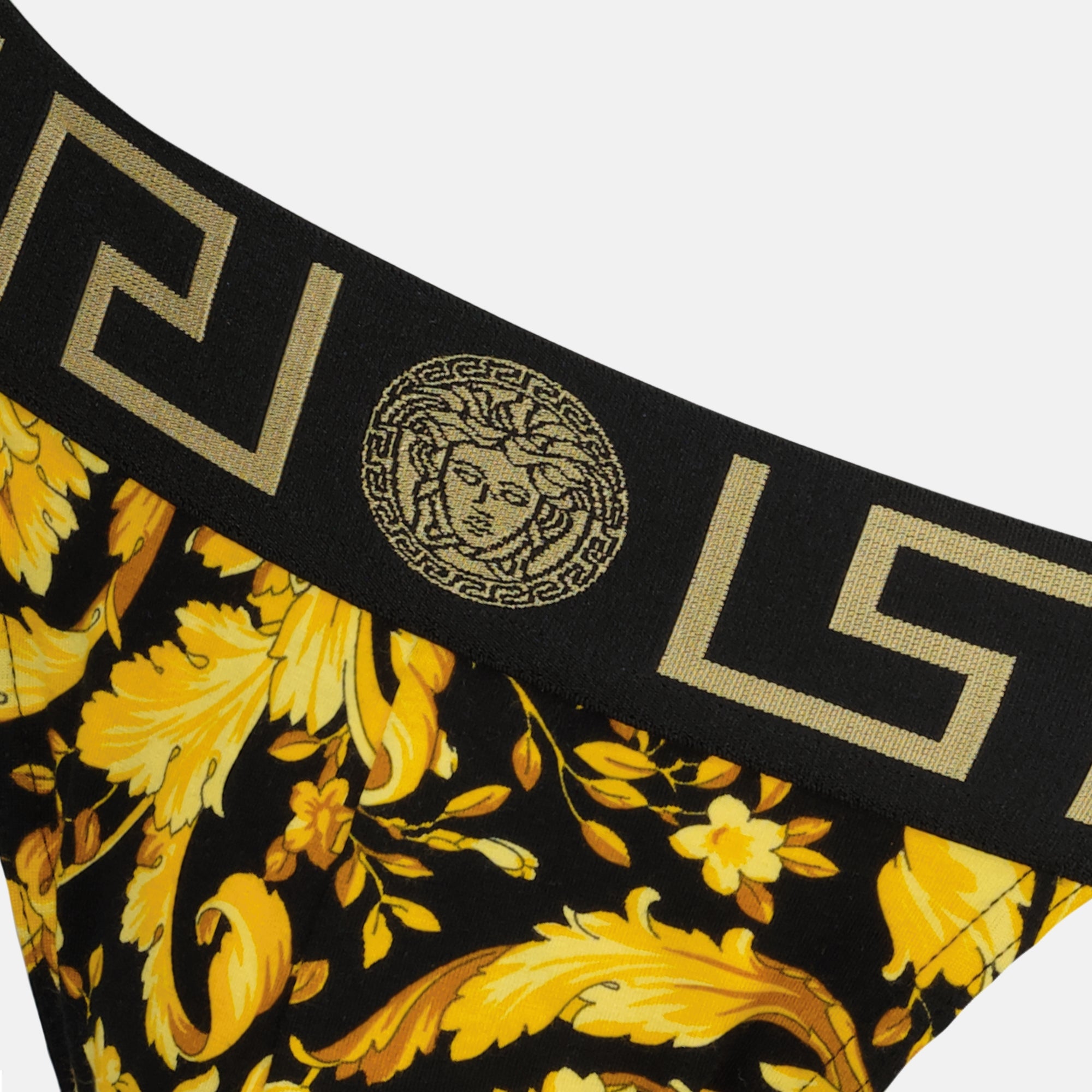 Underwear and homewear Barocco Jockstrap Versace Yellow Homme