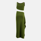 Imagen de la falda larga Vener verde de Christopher Esber para mujer - Temporada Primavera-Verano 2026 - Vista Detallada 4
