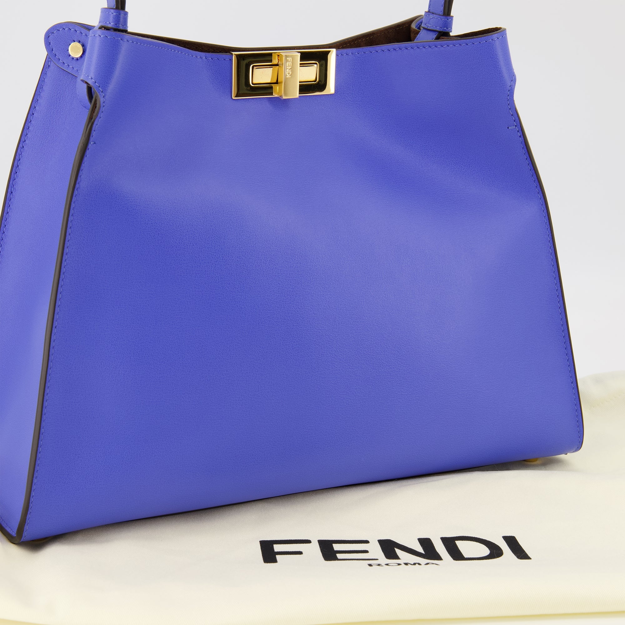 Sacs à main et épaule 펜디 웨이 미디엄 가죽 가방 - 블루 Fendi Bleu Femme