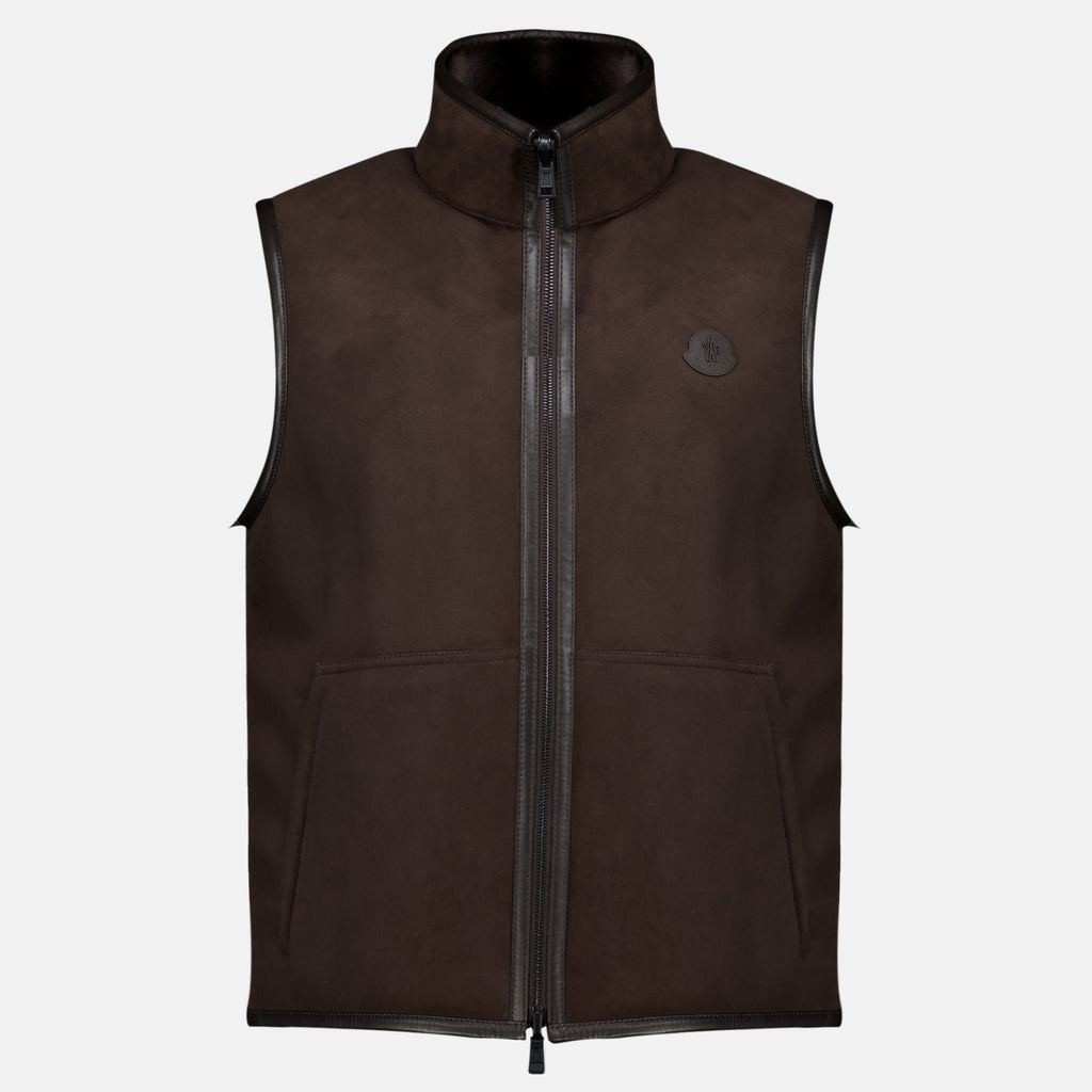 Vestes Wendbare Ärmellose Daunenjacke Ryfsen Moncler Marron Homme