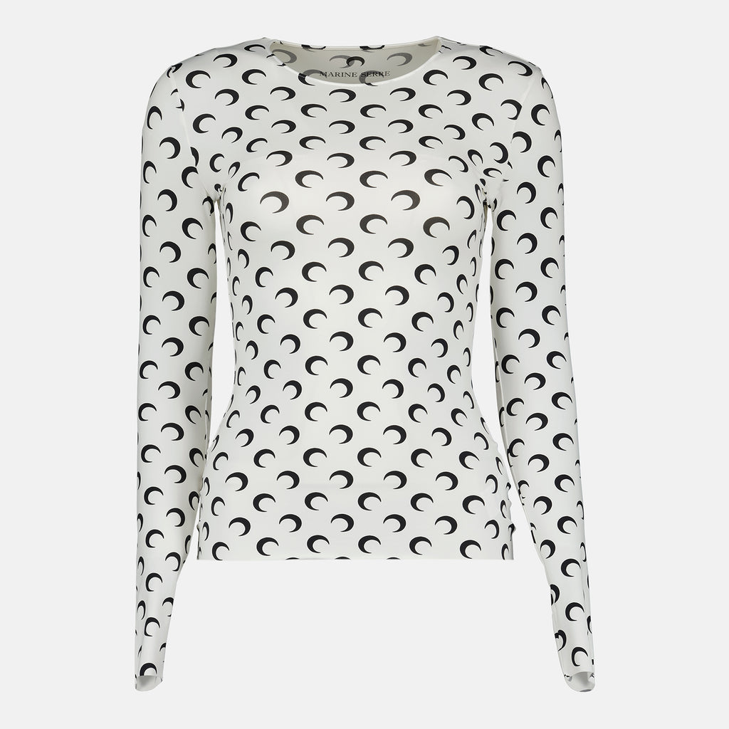 Bild des Top Jersey Moon Artikels der Marke Marine Serre für Damen - Herbst-Winter Saison 2025 - Vorderansicht