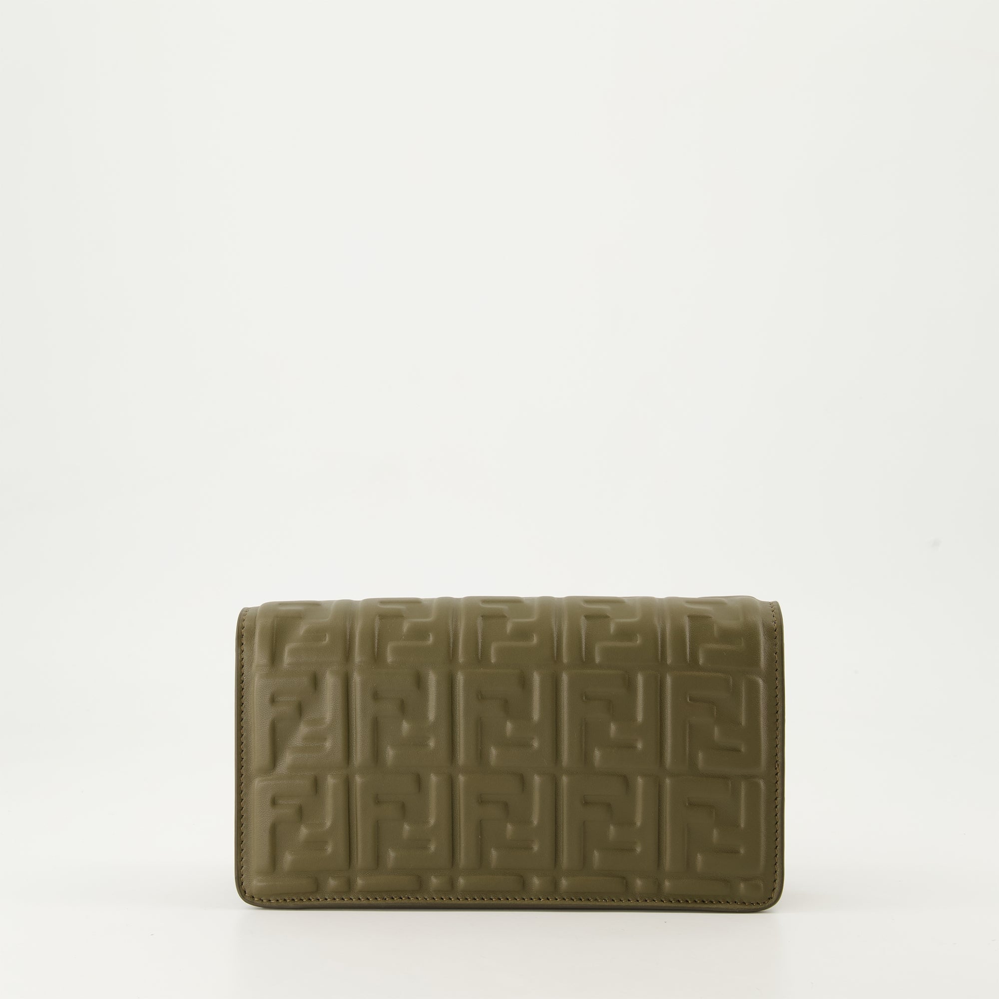 Crossbody bags Portefeuille en cuir à chaîne Fendi Green Femme