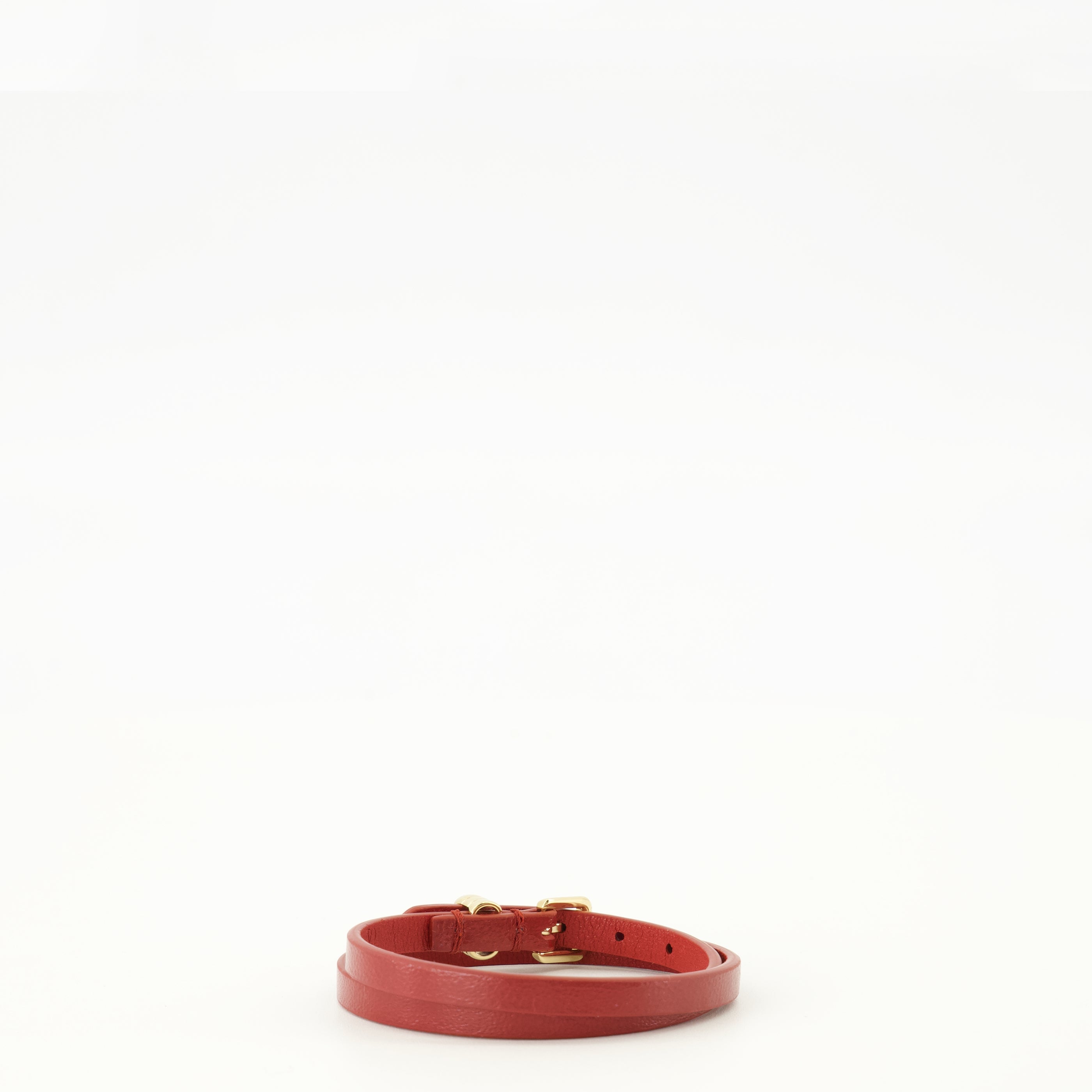 Bijoux レッドレザー VLogo ブレスレット Valentino Garavani Rouge Femme