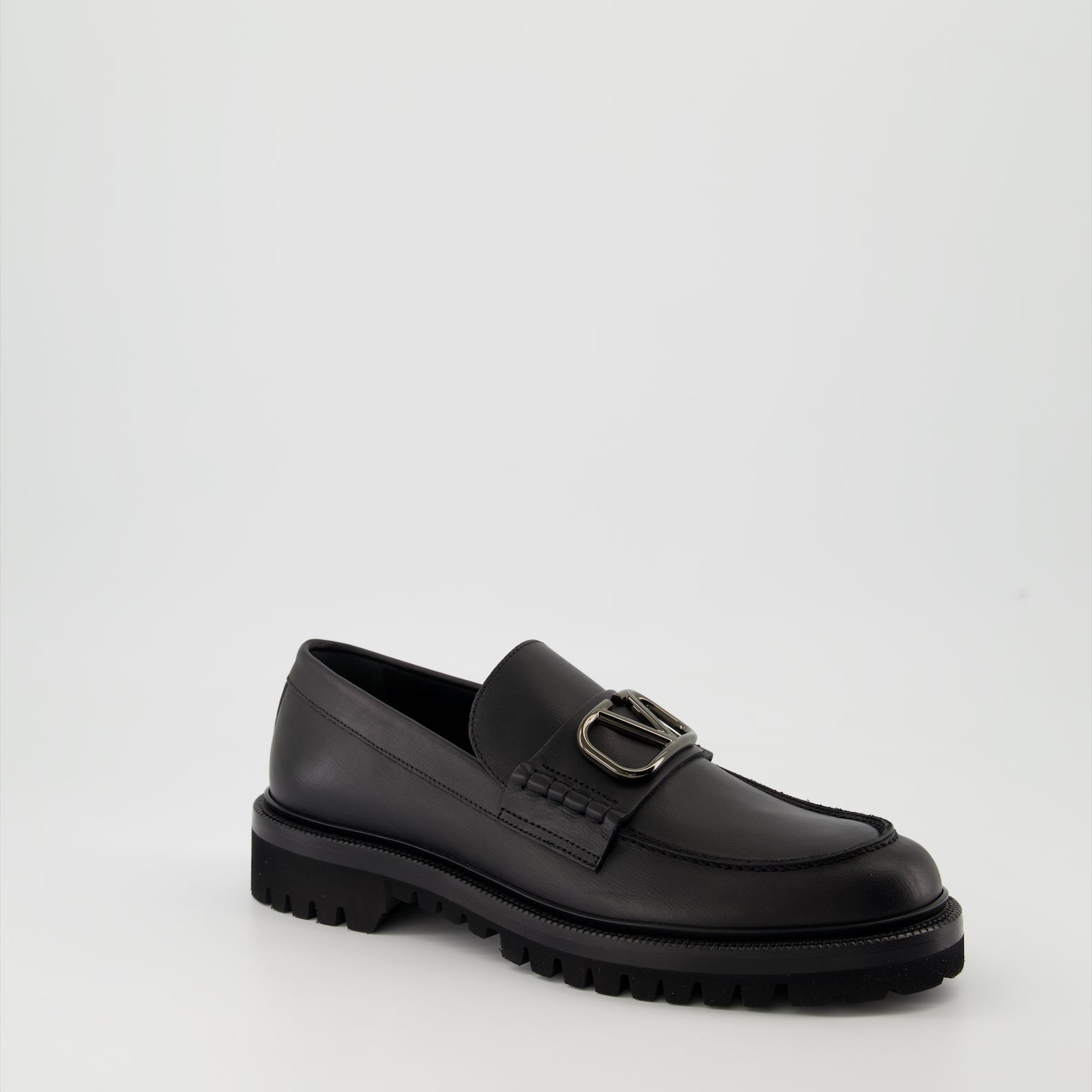Loafer Mocassins VLogo Valentino Garavani Schwarz Homme