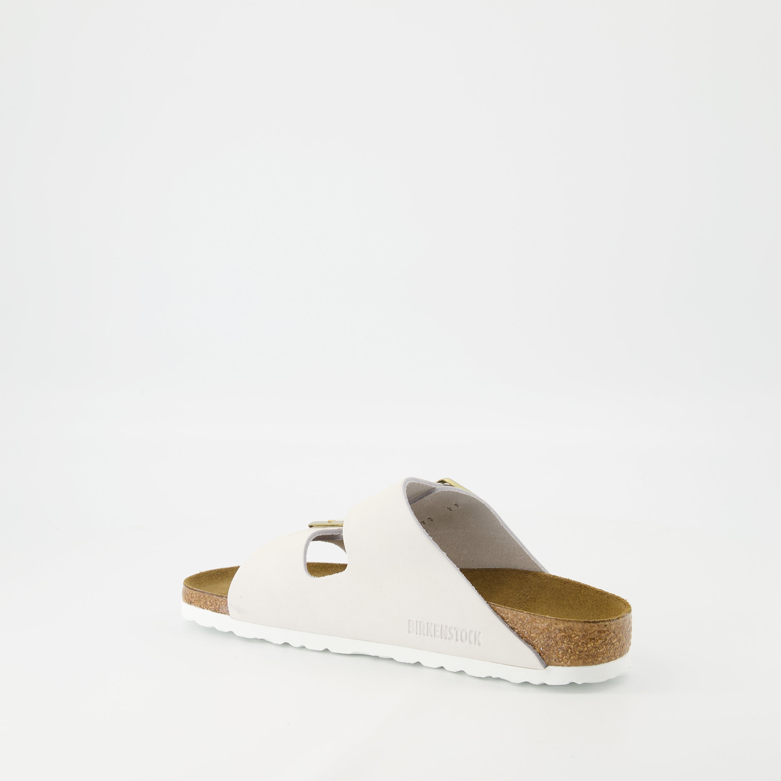 Chaussures ouvertes Sandales Arizona grises Birkenstock Blanc Femme