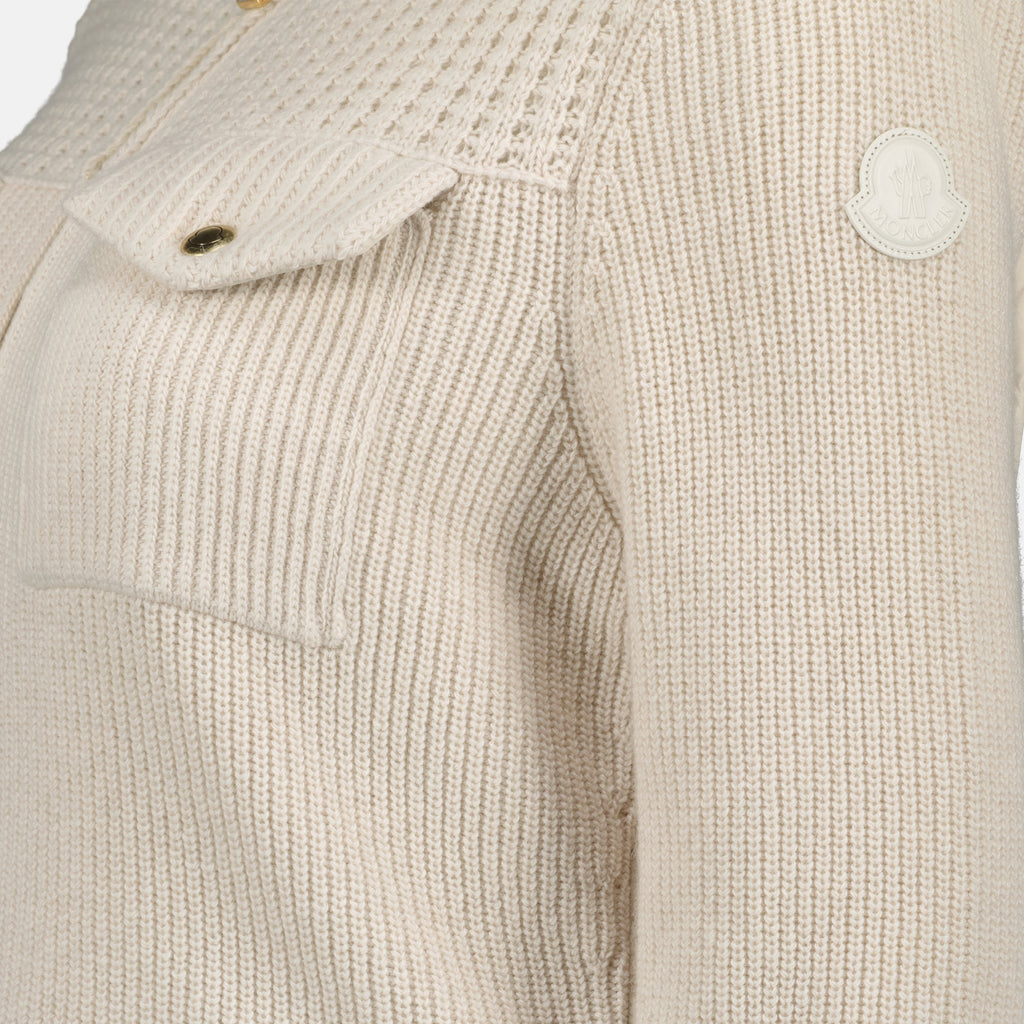 Imagen del artículo Chaqueta de lana de mezcla Moncler para mujer - Temporada Otoño-Invierno 2025 - Vista Detallada_3