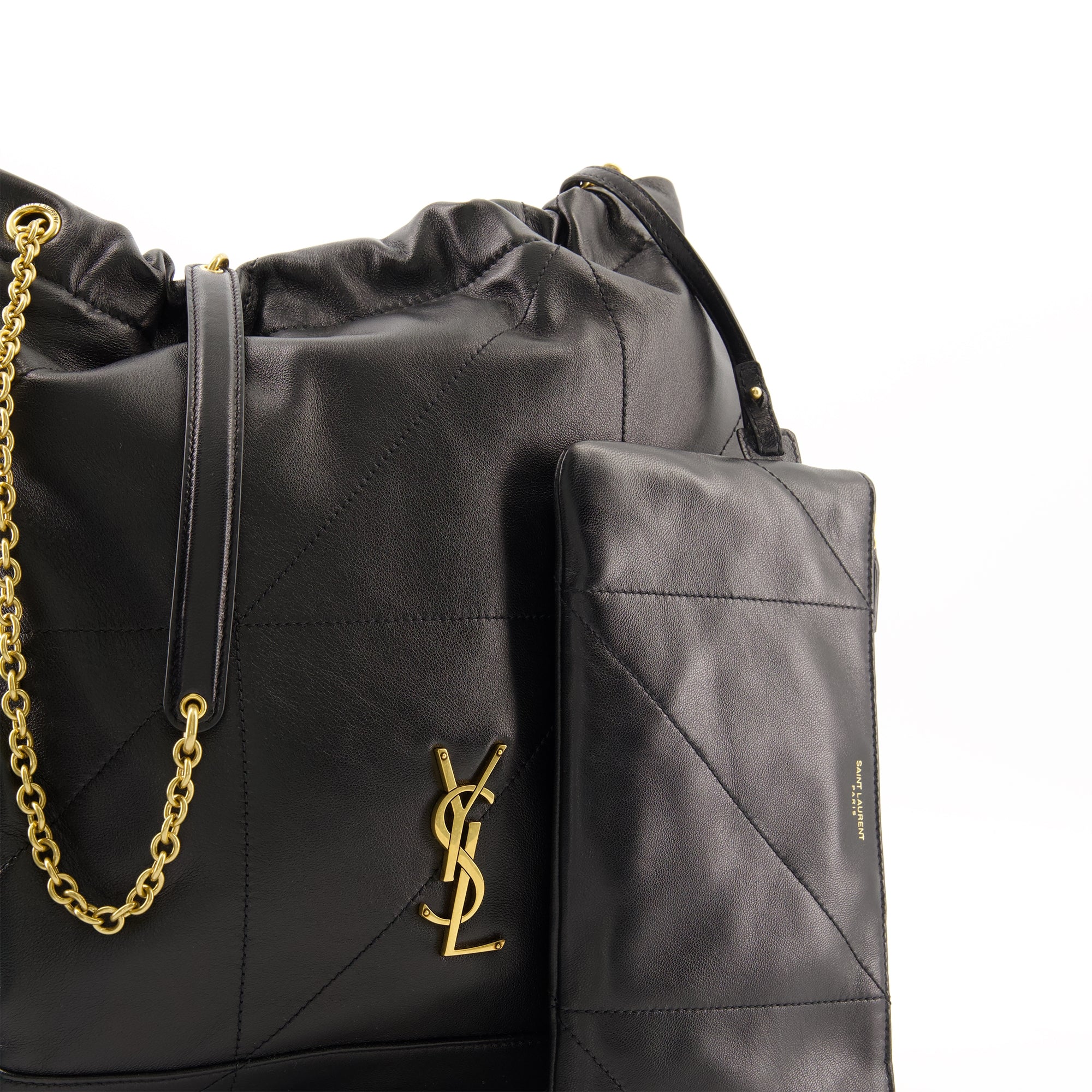 バケットバッグ ジェイミー ドローストリングバッグ Saint Laurent 黒 Femme