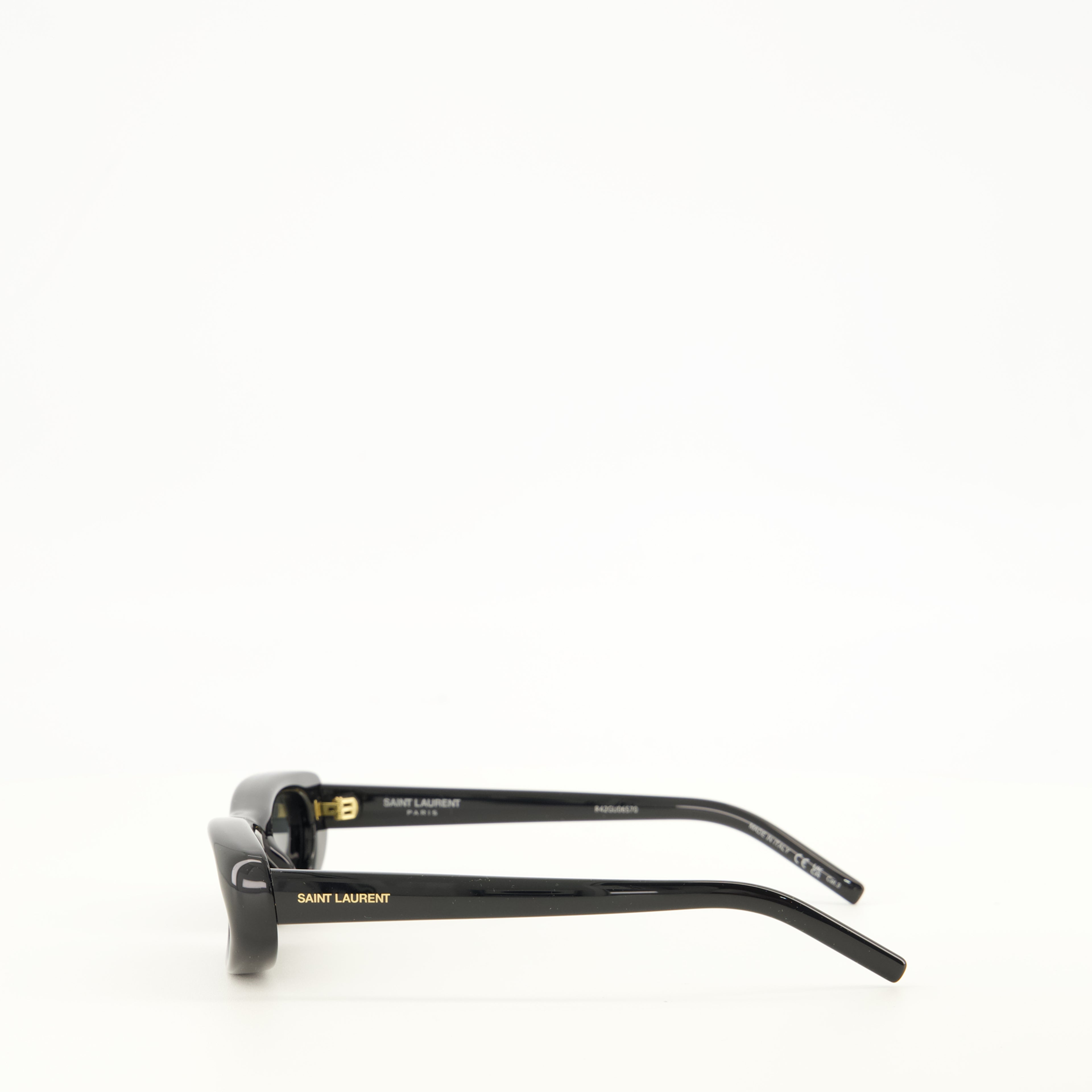 Lunettes SL 557 Shade Plump Black Sunglasses Saint Laurent Noir Unisexe
