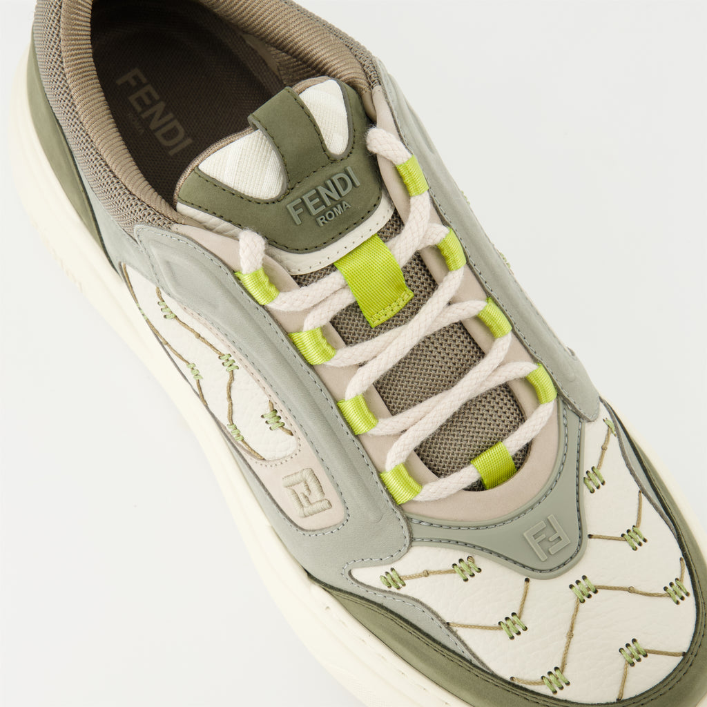 Sneakers Fendi Force Sneakers Fendi Khaki Homme