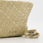 Pochettes Pochette en cuir tressé Neobel Iro Beige Femme