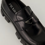 Loafer Mocassins Monolith Prada Schwarz Homme