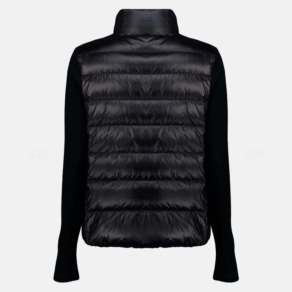 Vestes Schwarzer Cardigan aus zwei Materialien Moncler Noir Femme