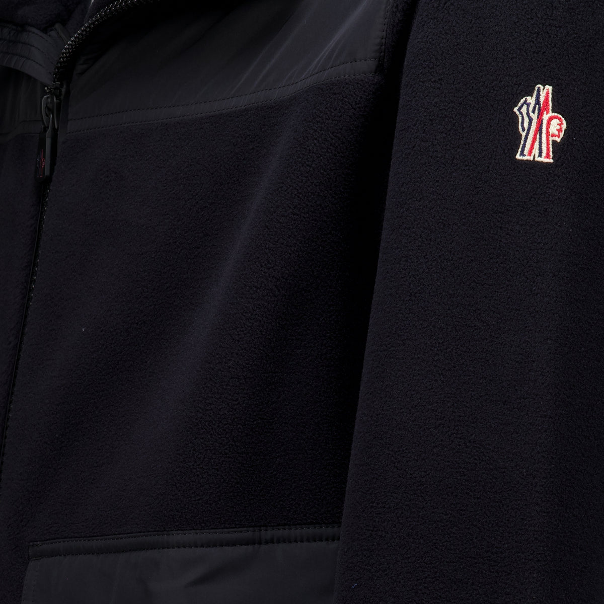 Vestes Zip-up Polartec® Cardigan Moncler Grenoble Noir Homme