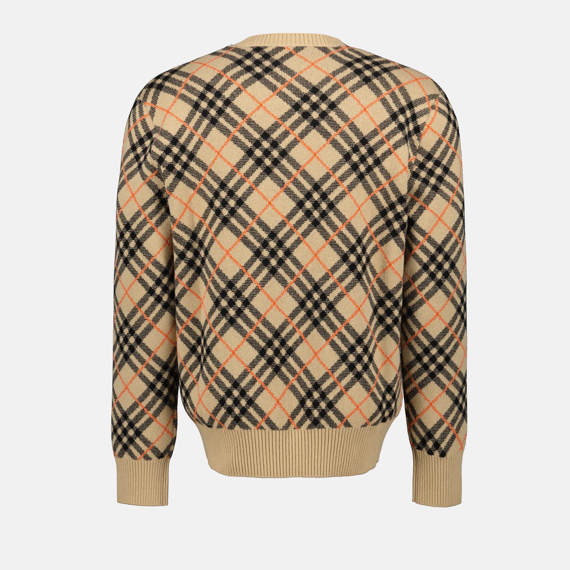 Maglieria Maglione a quadri Burberry Beige Homme