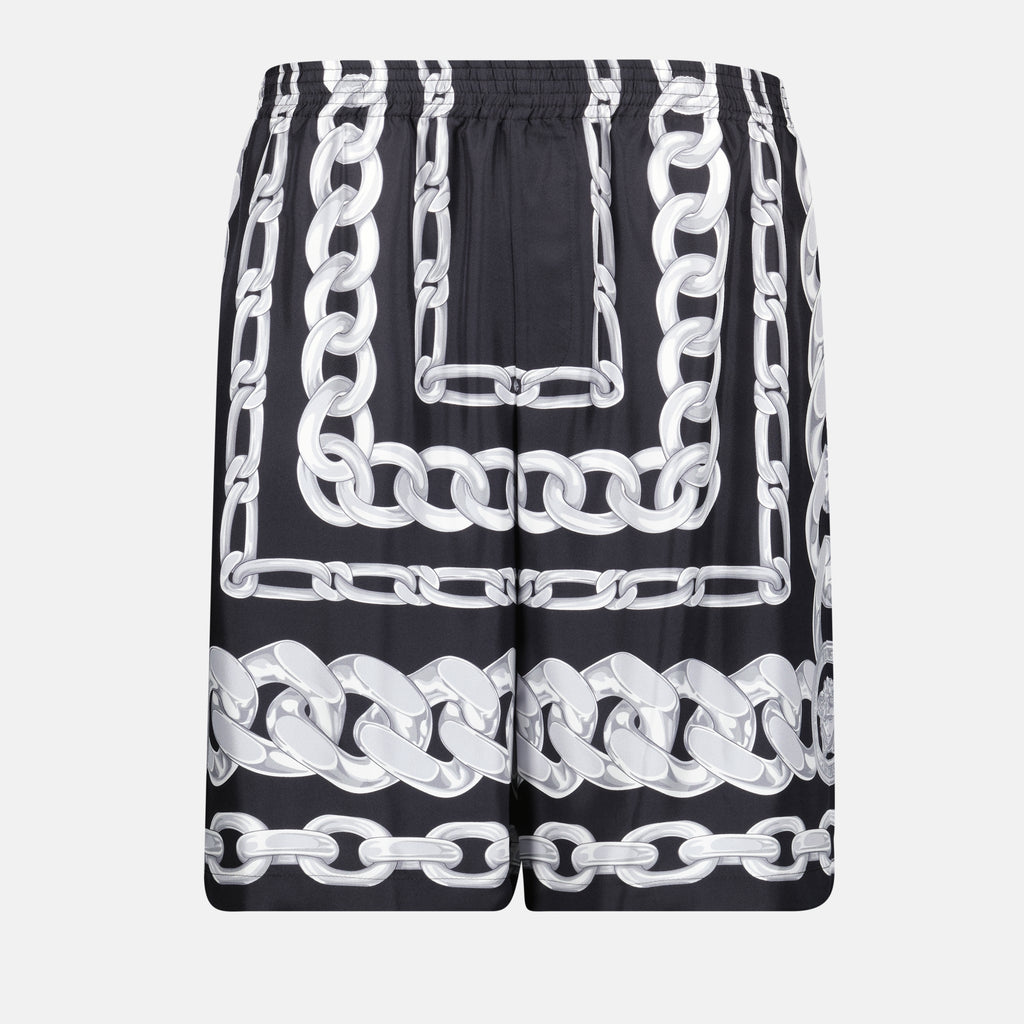 Shorts Short Medusa Chains Versace Black Homme