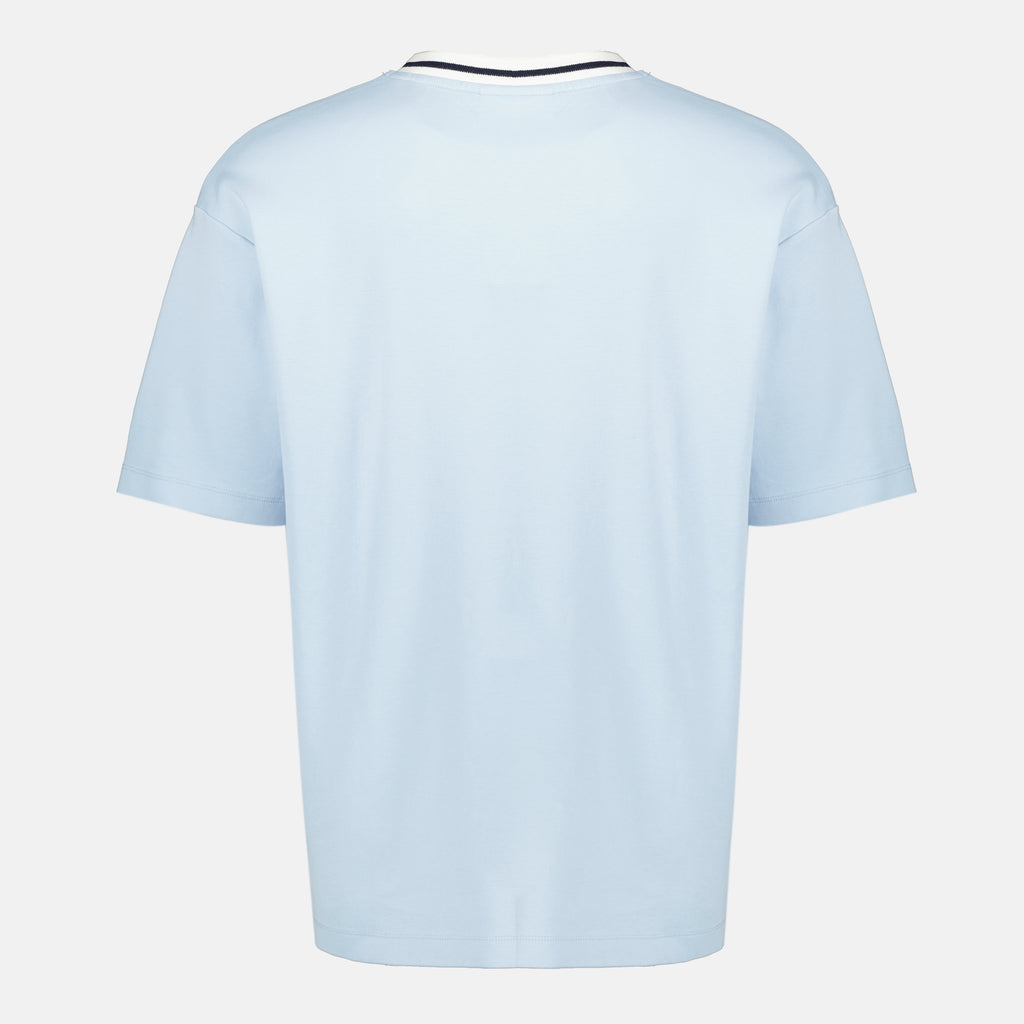 Bild des Drole De Monsieur Herren T-Shirts mit blauem Sport-Slogan - Frühjahr-Sommer 2026 - Rückansicht