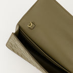 Crossbody bags Portefeuille en cuir à chaîne Fendi Green Femme