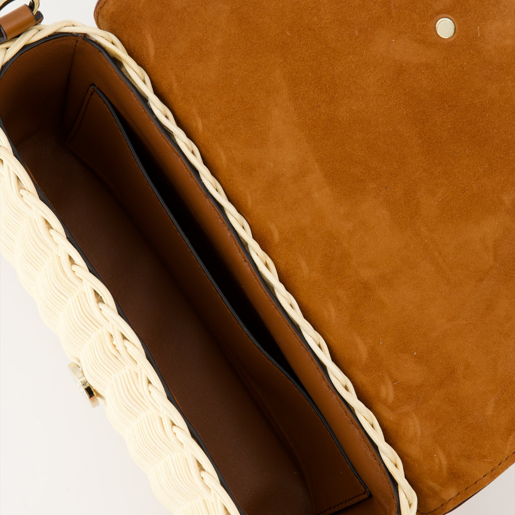 Sacs à main et épaule Sac Locò en paille tressée Valentino Garavani Beige Femme