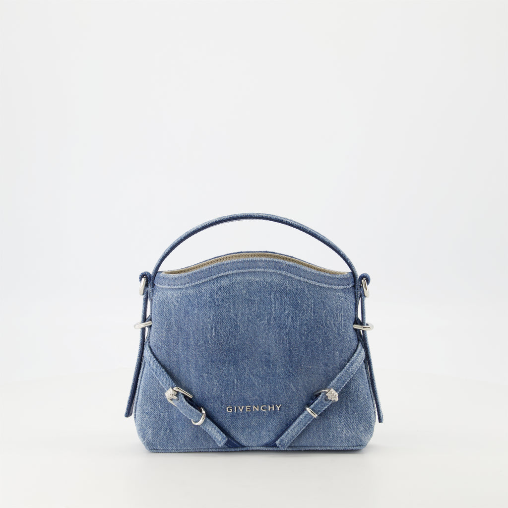 Borse a mano e a spalla Sac Voyou nano en denim Givenchy Blu Femme