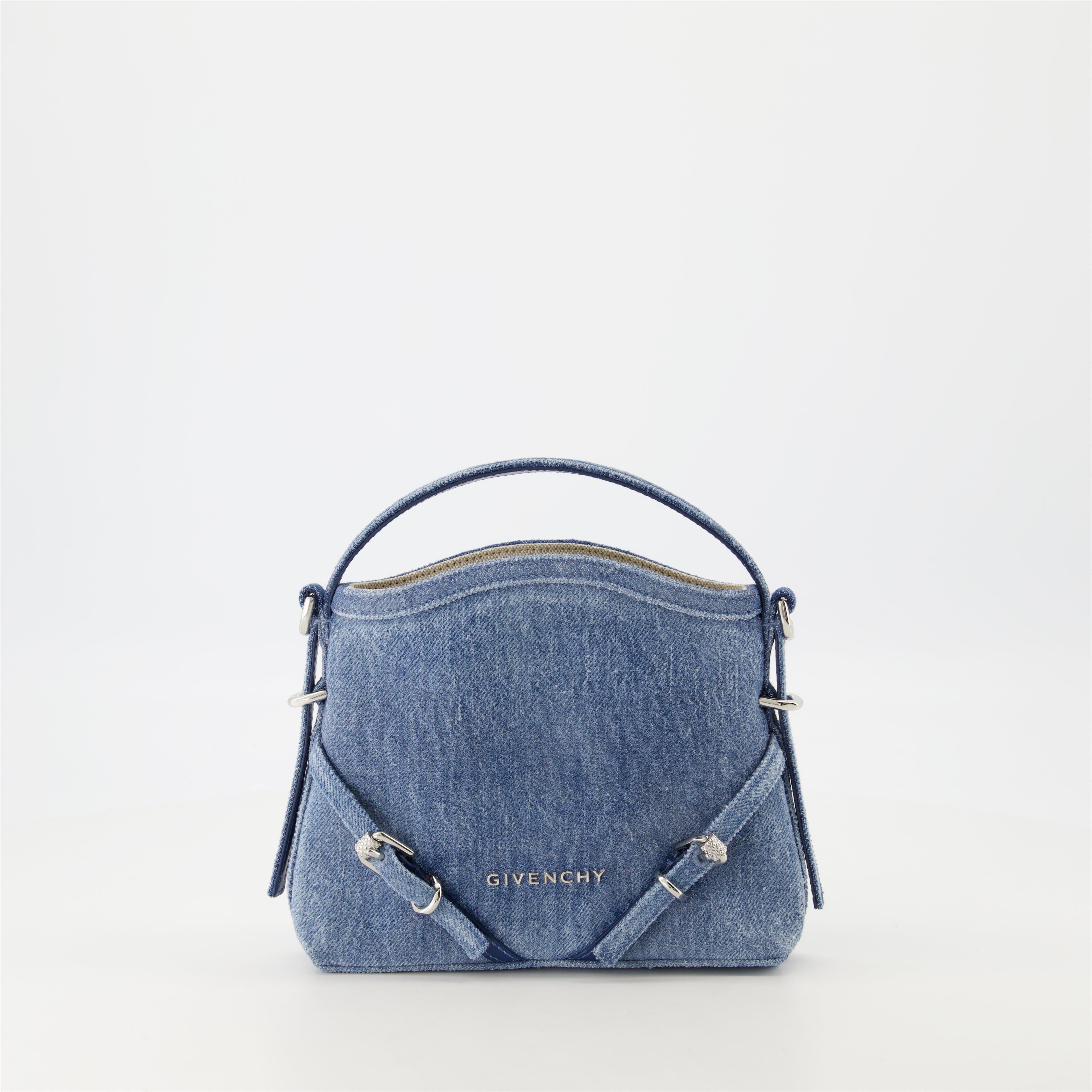 Borse a mano e a spalla Sac Voyou nano en denim Givenchy Blu Femme