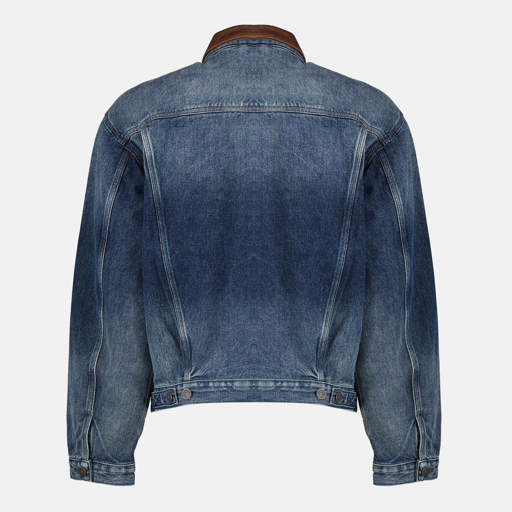 Image de l'article Veste en denim D-Denver de la marque Diesel pour Unisex - Saison Printemps-Été 2026 - Vue de Dos