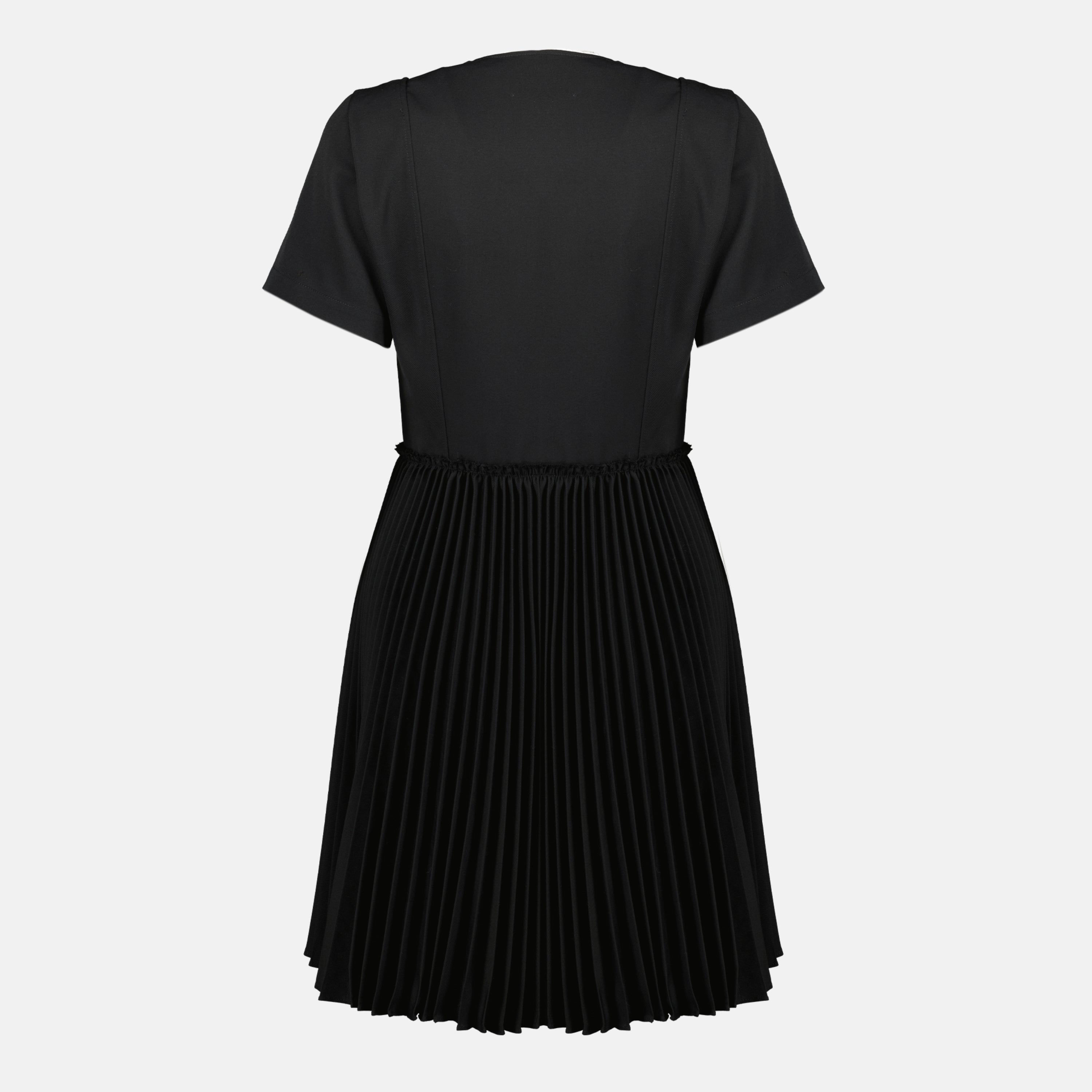 Black Wool Kilt Dress Burberry