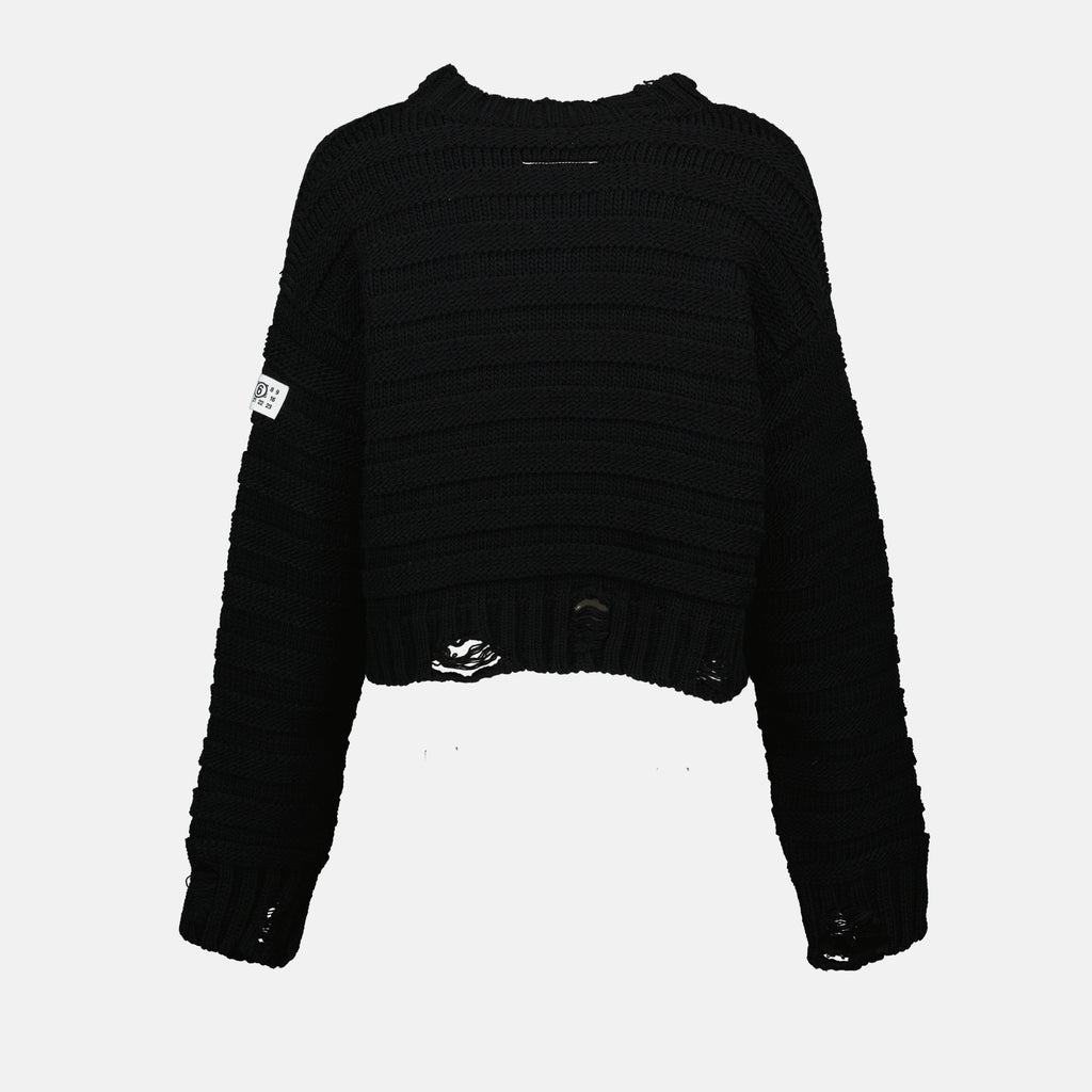 Maille Pull en laine Mm6 Noir Femme