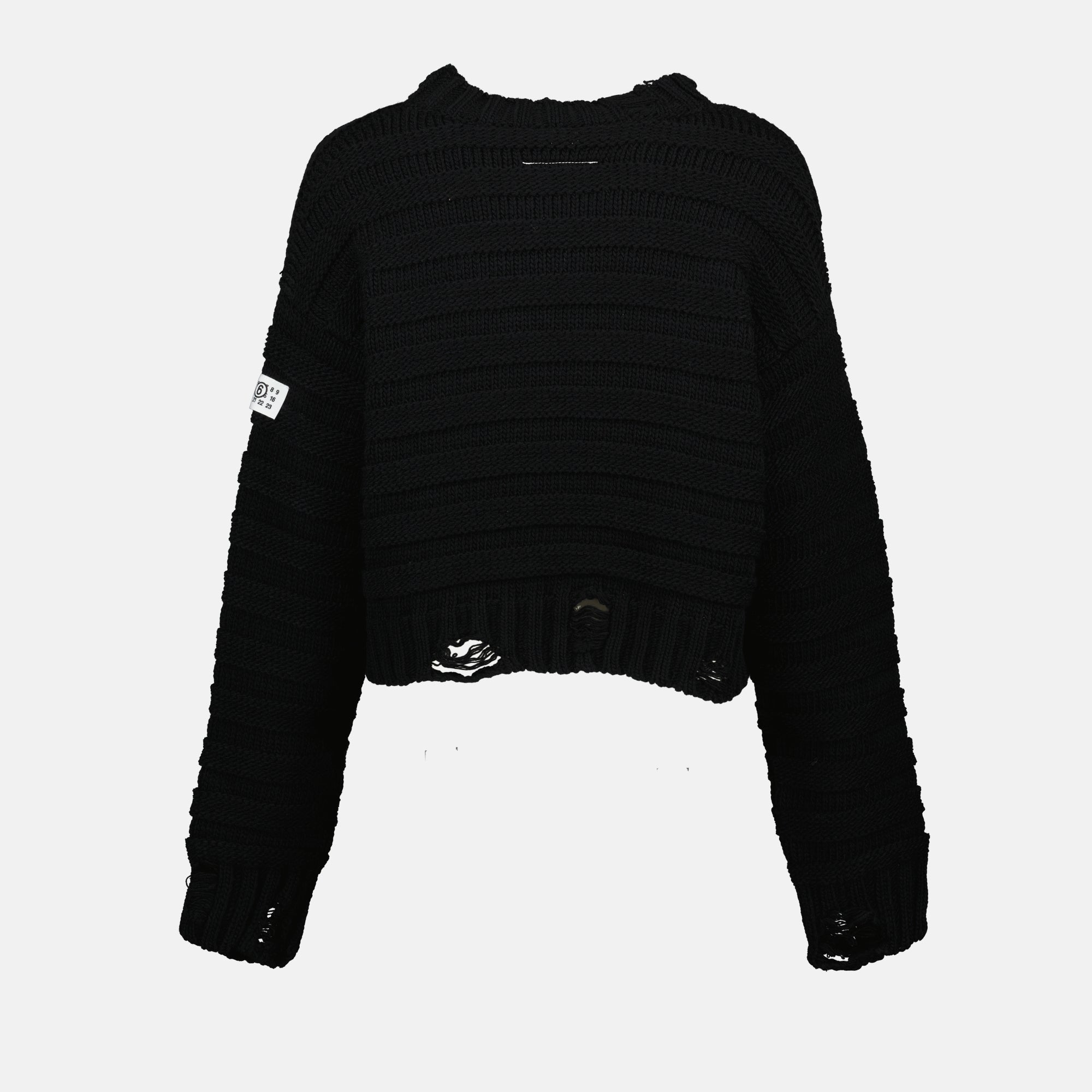 Maille Pull en laine Mm6 Noir Femme