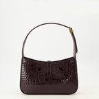 Sacs à main et épaule バージニアのエンボス加工クロコダイルパテントレザーのLe 5 à 7バッグ Saint Laurent Bordeaux Femme