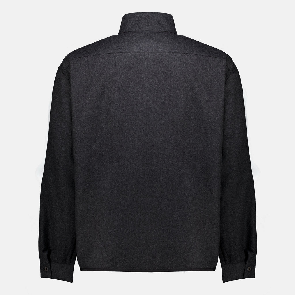 Chemises ウールジップジャケット Prada Gris Homme