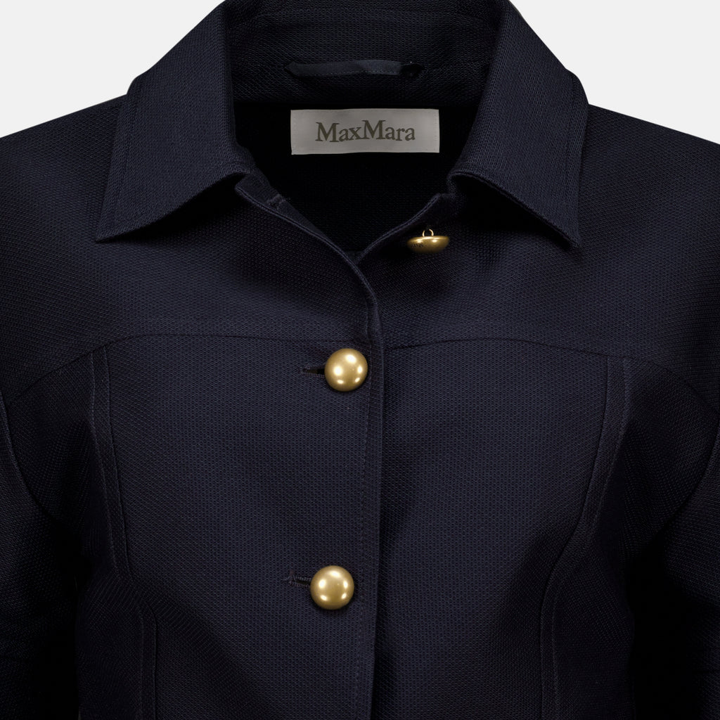 Vestes Veste en coton bleu marine Max Mara Bleu foncé Femme