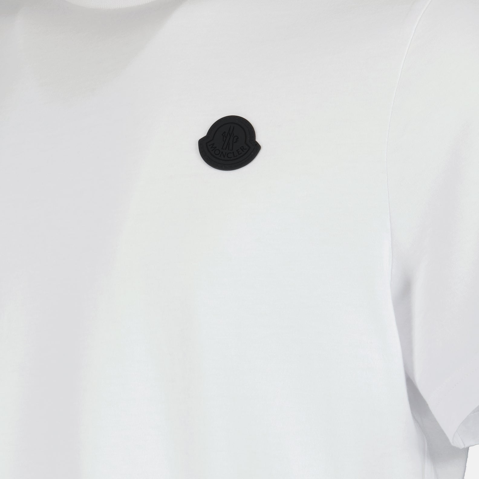 T-shirt T-shirt con Logo Moncler Bianco Homme