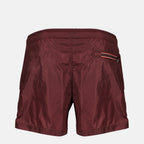 Bild des Moncler Herren Badepants mit bordeauxfarbigem Logo aus Nylon - Frühling-Sommer 2026 - Rückansicht