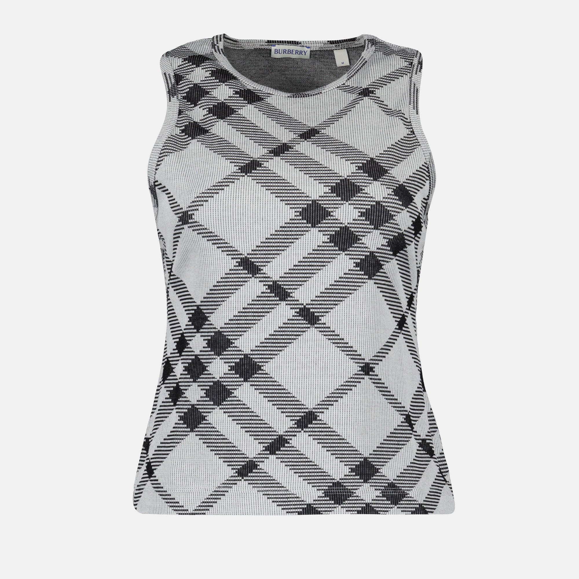 Tops Débardeur à carreaux Burberry Gris Femme