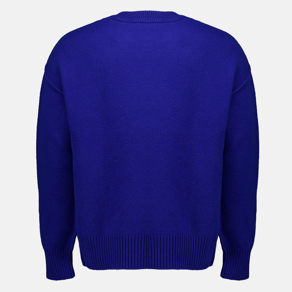 Maille Blauer AMI de coeur Pullover Ami PARIS Bleu foncé Unisexe