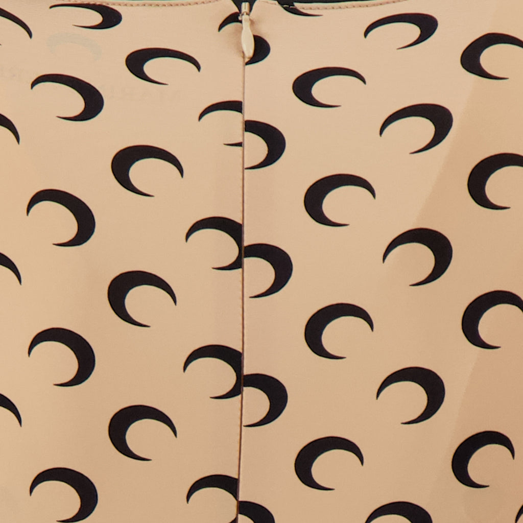 Immagine della tuta lunga Jersey Moon beige del marchio Marine Serre per donna - Stagione Autunno-Inverno 2025 - Vista Dettagliata_2