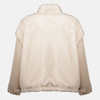 Vestes Chaqueta de plumas Chardonneret de teddy reversible 2 en 1 Moncler Beige Femme